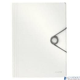 Teczka z gumką PP LEITZ SOLID A4 biała 45631001