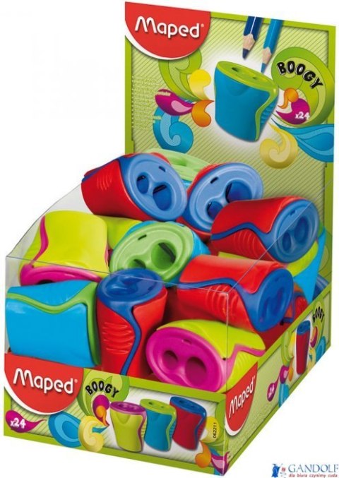 Temperówka BOOGY z pojemniiem 2 otwory 062211 MAPED Temperówka BOOGY z pojemniiem 2 otwory 062211 MAPED