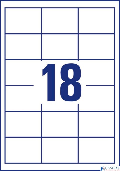 Trwałe etykiety uniwersalne 6171 64 x 45 30 ark Avery Zweckform