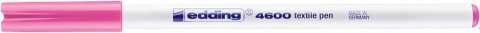Marker do tkanin okrągła końcówka 1 mm różowy Edding 4600/009/R Marker do tkanin okrągła końcówka 1 mm różowy Edding 4600/009/R