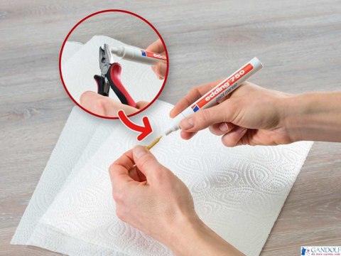 Marker lakierowy 2-4mm 750 czerwony EDDING końcówka okrągła Marker lakierowy 2-4mm 750 czerwony EDDING końcówka okrągła