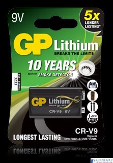 Bateria litowa GP 9V / U9VL 9.0V GPPVLCRV9009