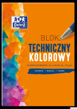 Blok techniczny OXFORD A4 10k 225G kolor 400093230