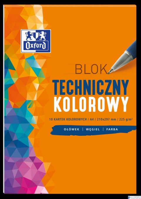 Blok techniczny OXFORD A4 10k 225G kolor 400093230 Blok techniczny OXFORD A4 10k 225G kolor 400093230