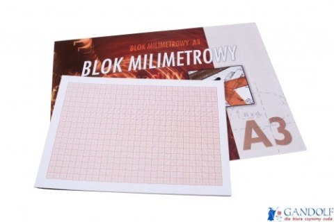 Blok milimetrowy A3 20k KRESKA 448 Blok milimetrowy A3 20k KRESKA 448