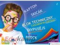 Blok techniczny kolorowy A3 10k KRESKA