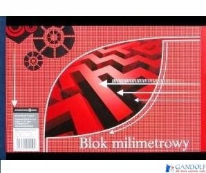 Blok milimetrowy A4 20 kartek GARWOLIN Blok milimetrowy A4 20 kartek GARWOLIN