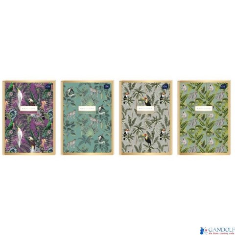 Brulion A4 96k kratka 70g METALLIC GOLD