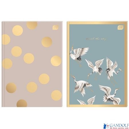 Brulion B5 160k kratka MET SATIN GOLD INTERDRUK