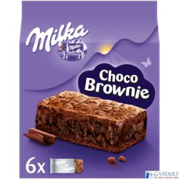 Ciastka MILKA CHOCO BROWNIE z czekoladą i kawałkami czekolady mlecznej 6 szt, 150g