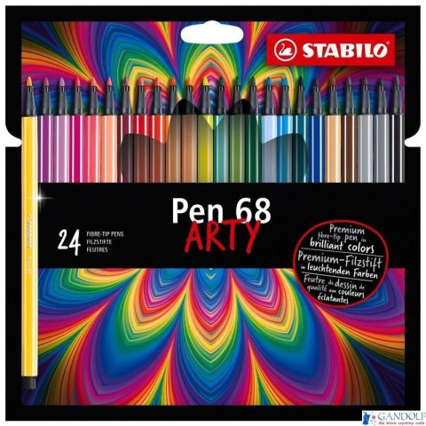 Cienkopis Pen 68 etui 24 szt. ARTY 6824-1-20 STABILO Cienkopis Pen 68 etui 24 szt. ARTY 6824-1-20 STABILO