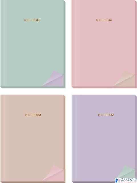 Notatnik PT A5 80k Notebq z kolorowymi bokami INTERDRUK