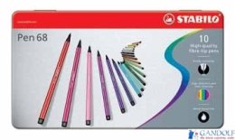 STABILO PEN68 metalowe etui 10 szt 6810-6