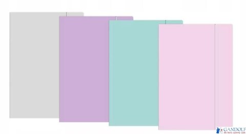 Teczka z gumką A4+ PASTEL INTERDRUK