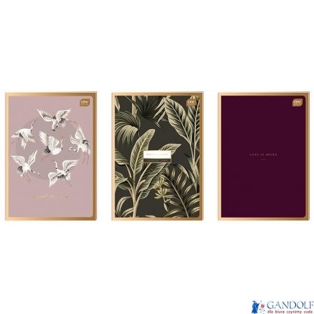 Zeszyt A4 60k kratka METALLIC SATIN GOLD INTERDRUK