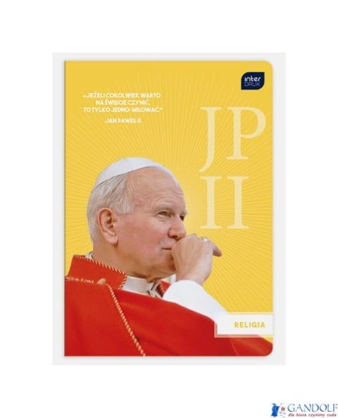 Zeszyt A5 32k kratka RELIGIA JPII/FRANCISZEK INTERDRUK