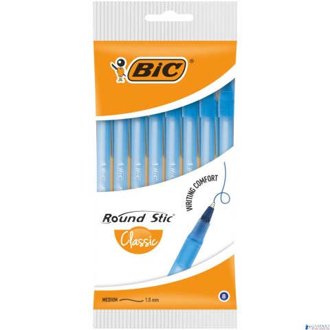 Długopis BIC Round Stic Classic niebieski, blister 8szt, 928497 Długopis BIC Round Stic Classic niebieski, blister 8szt, 928497