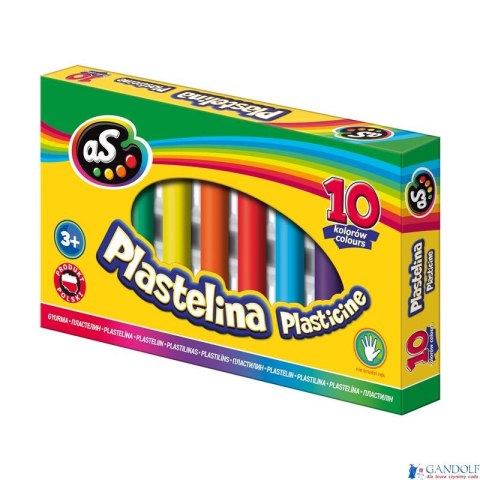 Plastelina AS 10 kolorów, 303219002 Plastelina AS 10 kolorów, 303219002