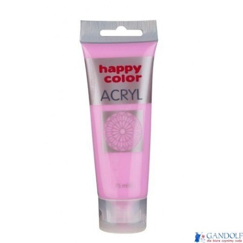Farba akrylowa 75ml, fuksja pastelowa, Happy Color HA 7370 0075-225