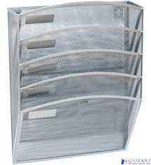 Pojemnik naścienny GR-080S siatka metalowa srebrny 120-1783 GRAND