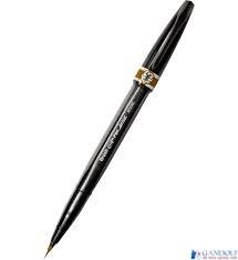 Precyzyjny pędzelek do kaligrafii i liternictwa Brush SignPen Artist szary SESF30-N PENTEL