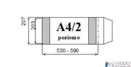 Okładka książkowa A4/2 poziom regulowana wys.wew.203mm (10) D&D