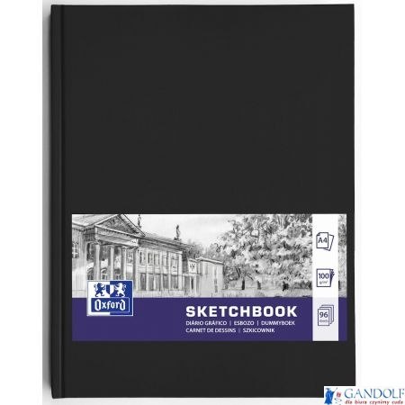 Szkicownik SKETCHBOOK szyty A4 96k 100g czarny 400152623 OXFORD