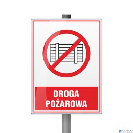 Tabliczka Droga pożarowa ZZ-32p/6670ZN (X)