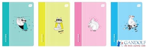 Zeszyt A5 32k. kratka margines 70g PP Magiczny