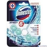 DOMESTOS Zawieszka do toalety KOSTKA POWER 5 BLUE WATER 5 x 53g 7640