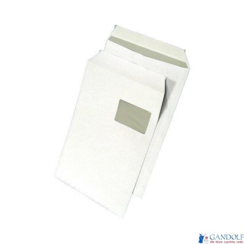 Koperta C4 HK biała okno lewe (250) NC 31637198 55x90mm 90g