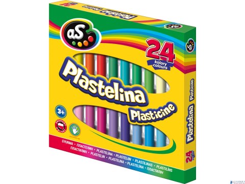 Plastelina AS 24 kolory, 303219004 Plastelina AS 24 kolory, 303219004