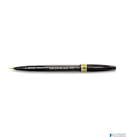 Precyzyjny pędzelek do kaligrafii i liternictwa Brush SignPen Artist ciemnożółty SESF30-Y PENTEL