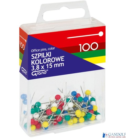 Szpilki Kolorowe 100 GRAND T4, 3, 8x15mm GRAND 110-1671