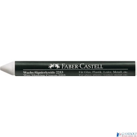 Kredka do znakowania biała 2253-W, FABER CASTELL 122201 Kredka do znakowania biała 2253-W, FABER CASTELL 122201