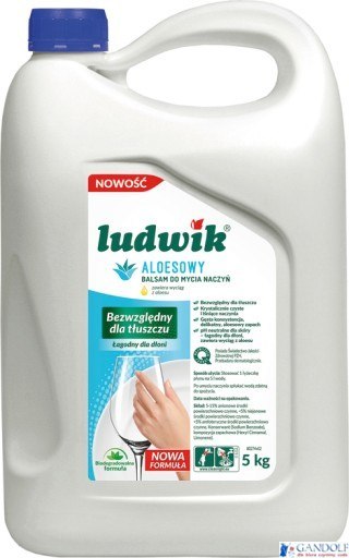 LUDWIK Płyn do naczyń 5L balsam z aloesem 43685
