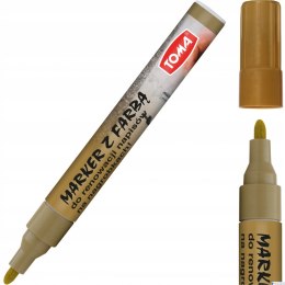 Marker olejowy do nagrobków, końcówka 2,5mm, złoty TO-448 Toma (X)