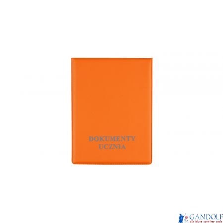 Okładka na dokumenty ucznia pionowa orange KOD-11-04 BIURFOL