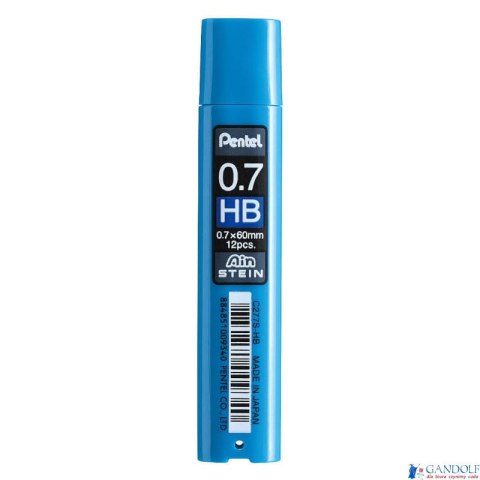 Grafity ołówkowe AIN Stein 0,7mm C277S-HB PENTEL