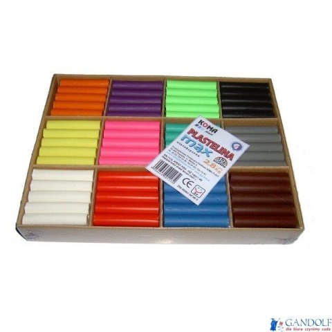 Plastelina MAX karton KOMA 3.25kg zestaw 12kol.x 18szt. Plastelina MAX karton KOMA 3.25kg zestaw 12kol.x 18szt.