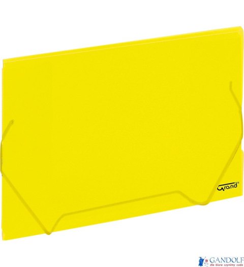 Teczka kopertowa A4 na gumkę ZP041 żółta 120-1228 GRAND