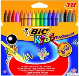 Kredki świecowe BIC Kids Plastidecor 18kol., 8297711