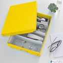 Pudło z przegródkami Leitz C&S, średnie, żółte 60580016