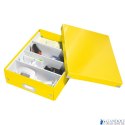 Pudło z przegródkami Leitz C&S, średnie, żółte 60580016