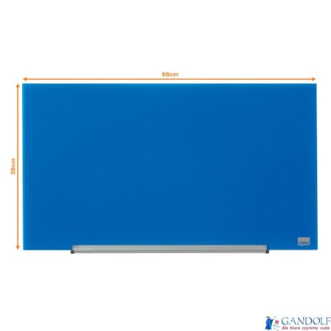 Szklana tablica Nobo Impression Pro 680x380mm, niebieska Szklana tablica Nobo Impression Pro 680x380mm, niebieska