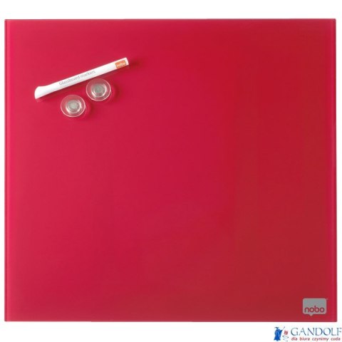 Tablica szklana NOBO Diamond Glass czerwona 450x450 1903955 Tablica szklana NOBO Diamond Glass czerwona 450x450 1903955
