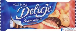 Ciastka DELICJE Szampańskie morela 147g Ciastka DELICJE Szampańskie morela 147g