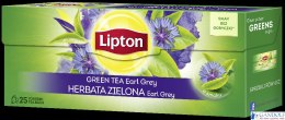 Herbata LIPTON GREEN TEA EARL GREY 20 torebek zielona