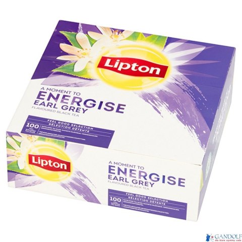 Herbata LIPTON EARL GREY (100 kopert fol.) czarna