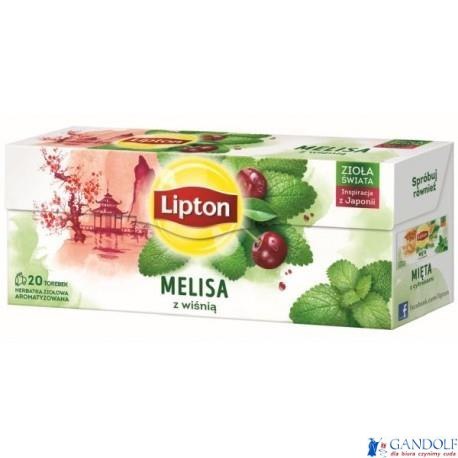 Herbata LIPTON MELISA Z WIŚNIĄ 20t ziołowa Herbata LIPTON MELISA Z WIŚNIĄ 20t ziołowa